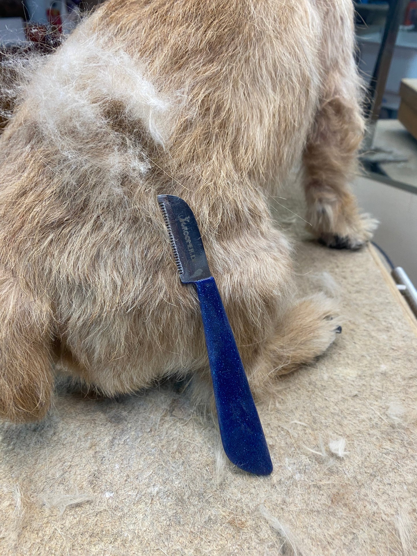 Groomer.dk Blue Diamond Edition - Carding Knife - Professional Dog Grooming Tool
