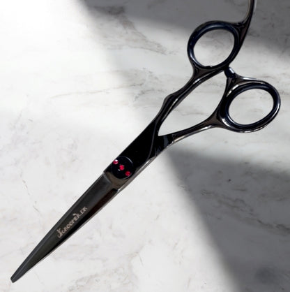 Groomer.dk Black Swan Straight Scissor 6.5 - Inch - Professional Dog Grooming Scissor
