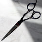 Groomer.dk Black Swan Straight Scissor 6.5 - Inch - Professional Dog Grooming Scissor