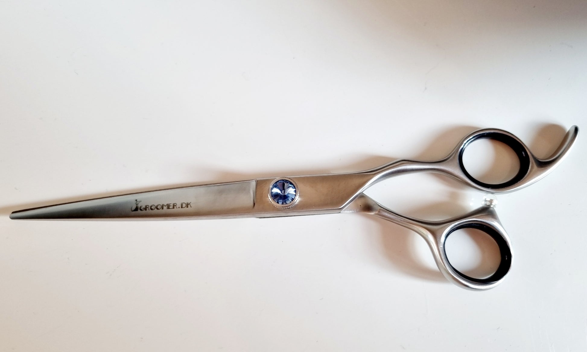 Groomer.dk Scissor Blue Stone Set - 7 Inch - Right or Left - Professional Dog Grooming Scissor