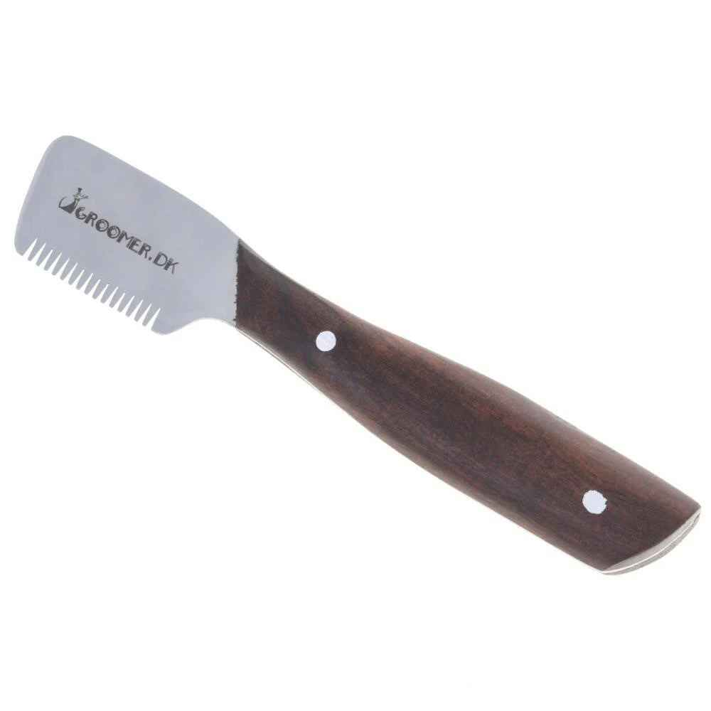 Groomer.dk Classic Stripping Knife - MEDIUM - Professional Dog Grooming Tool