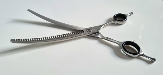 Groomer.dk Curved Chunker Scissor - 7.5 Inch - Professional Dog Grooming Scissor