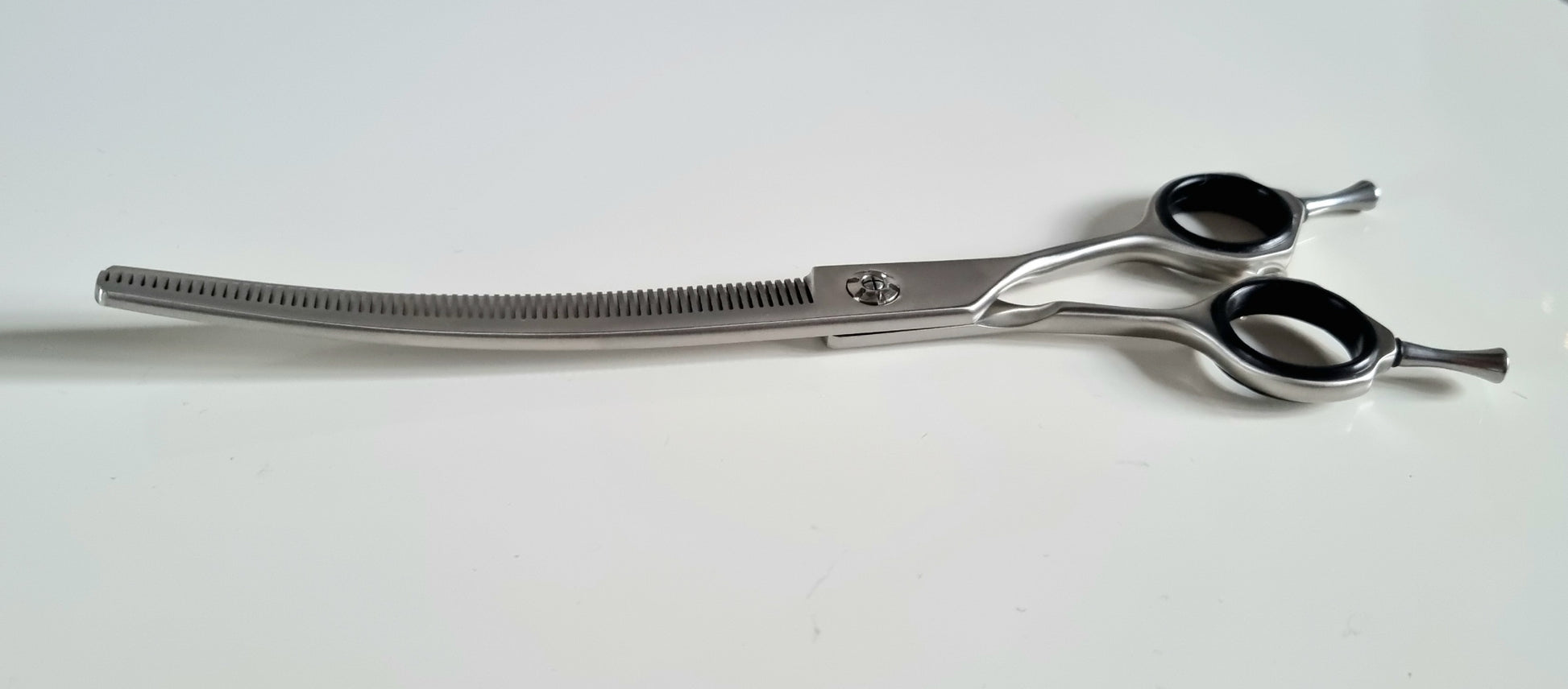 Groomer.dk Curved Thinner Scissor  - 7.5 Inch - Professional Dog Grooming Scissor