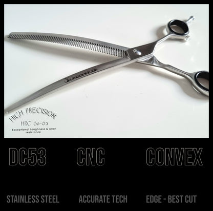 Groomer.dk Curved Thinner Scissor  - 7.5 Inch - Professional Dog Grooming Scissor