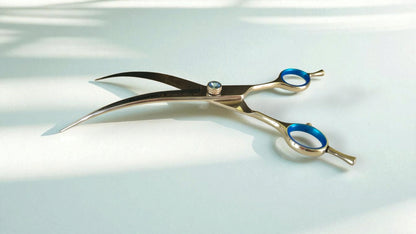 Groomer.dk Blue Stone Extra Curve - 7 Inch - Professional Dog Grooming Tool