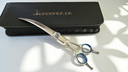 Groomer.dk Blue Stone Extra Curve - 7 Inch - Professional Dog Grooming Tool