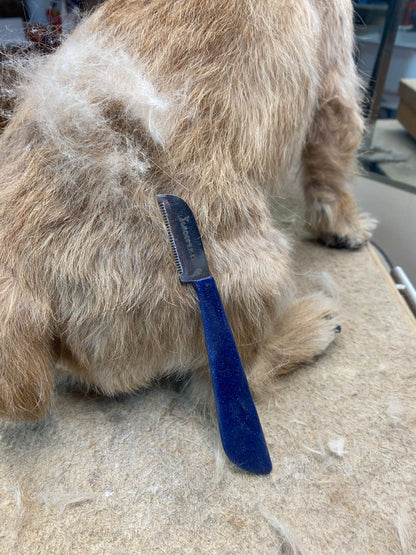 Groomer.dk Blue Diamond Edition - Carding Knife - Professional Dog Grooming Tool