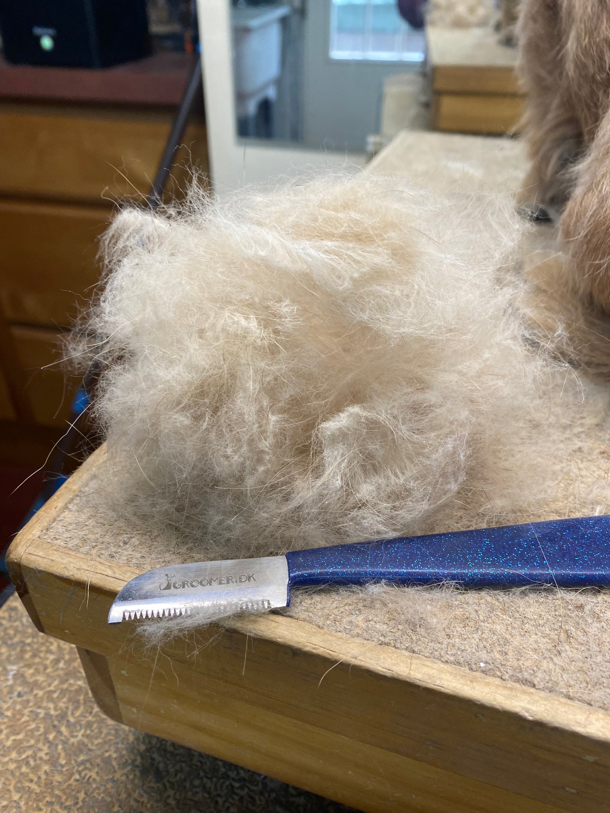 Groomer.dk Blue Diamond Edition - Carding Knife - Professional Dog Grooming Tool