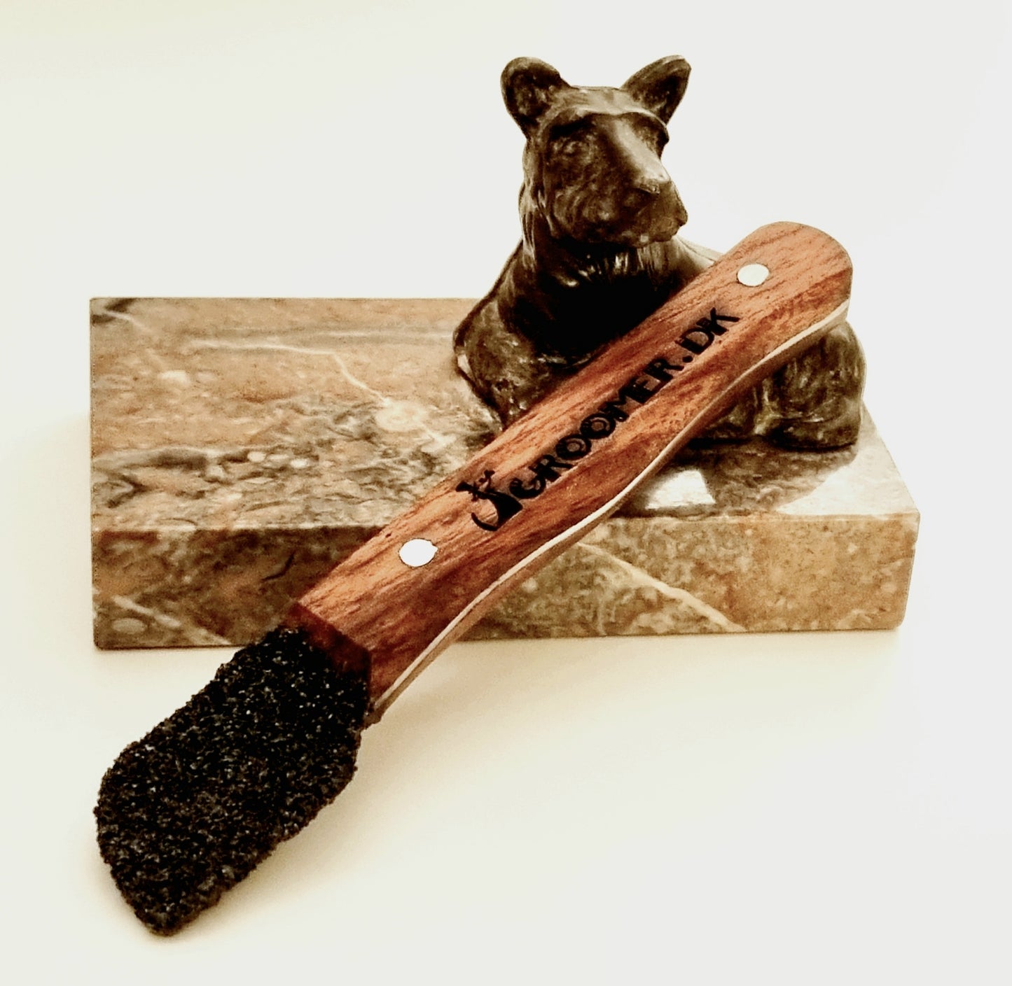 Groomer.dk Diamond "MINI SHORTY" Wood - COARSE - Professional Dog Grooming Tool