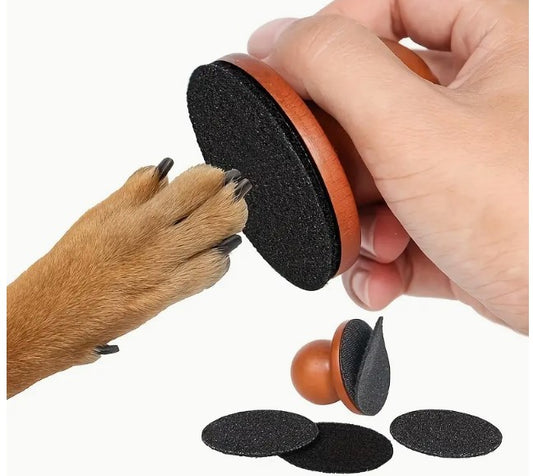 Ergonomic Wooden Nail File - Professional Dog Grooming Tool