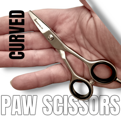 Groomer.dk Curved Paw Scissor 4.5 Inch - Professional Dog Grooming Scissor