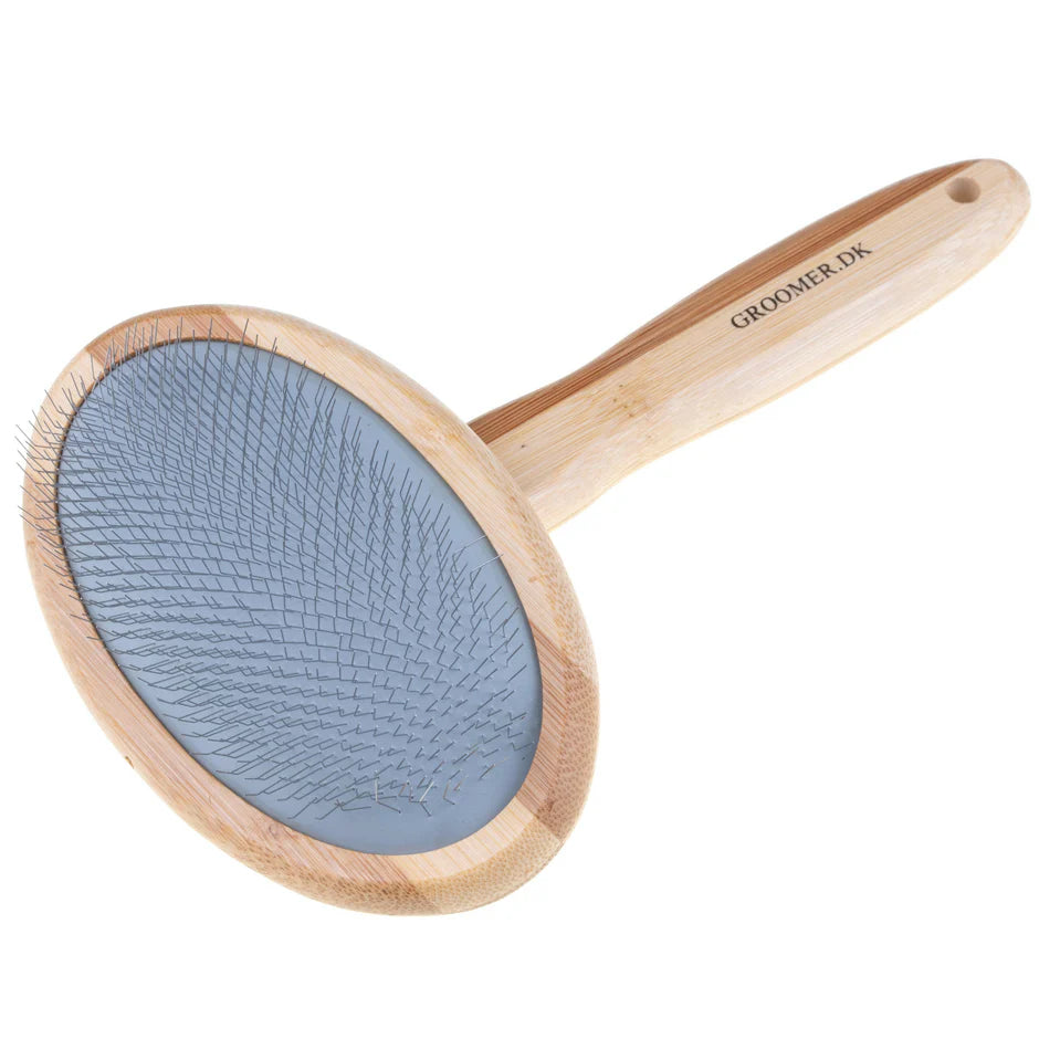 Groomer.dk Oval Volumizer Slicker Brush - Professional Dog Grooming Brush
