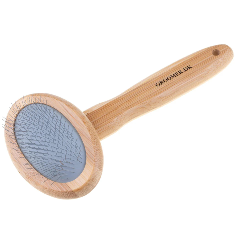 Groomer.dk Oval Volumizer Slicker Brush - Professional Dog Grooming Brush
