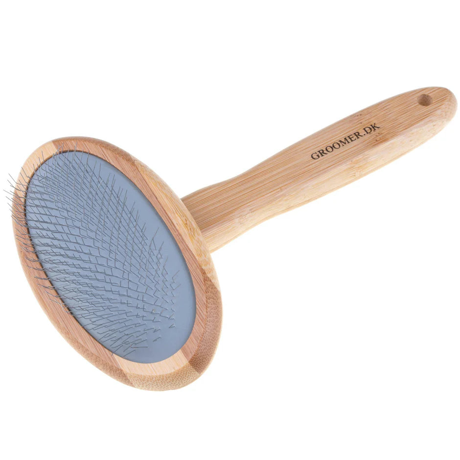 Groomer.dk Oval Volumizer Slicker Brush - Professional Dog Grooming Brush