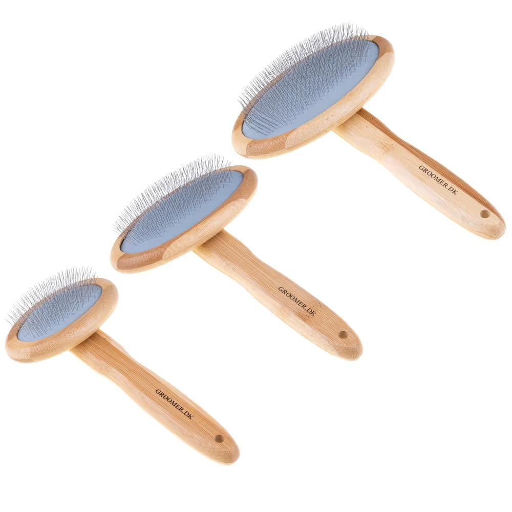 Groomer.dk Oval Volumizer Slicker Brush - Professional Dog Grooming Brush