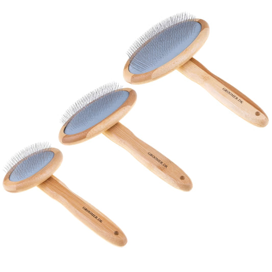 Groomer.dk Oval Volumizer Slicker Brush - Professional Dog Grooming Brush