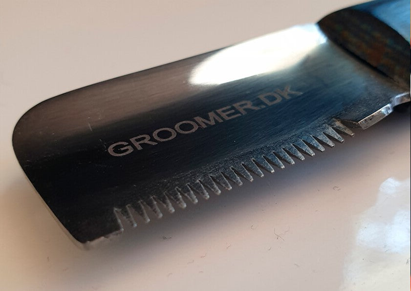 Groomer.dk Retro Stripping Knife - Set of 4 - Professional Dog Grooming Tool