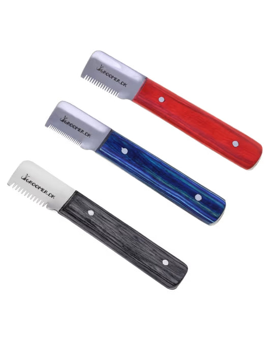 Groomer.dk Retro Stripping Knife - Set of 3 - Professional Dog Grooming Tool
