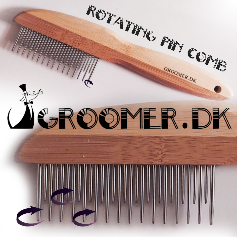 Rotating Pin Dematting/Detangling Combs - Professional Dog Grooming Comb