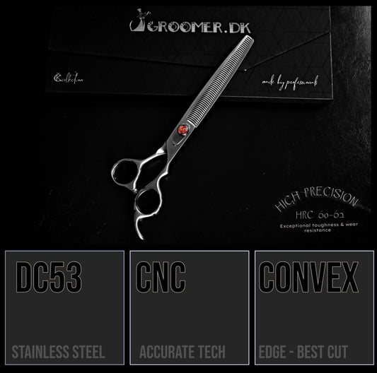Groomer.dk Silver Shark Thinner Scissor - 8 Inch - Professional Dog Grooming Scissor