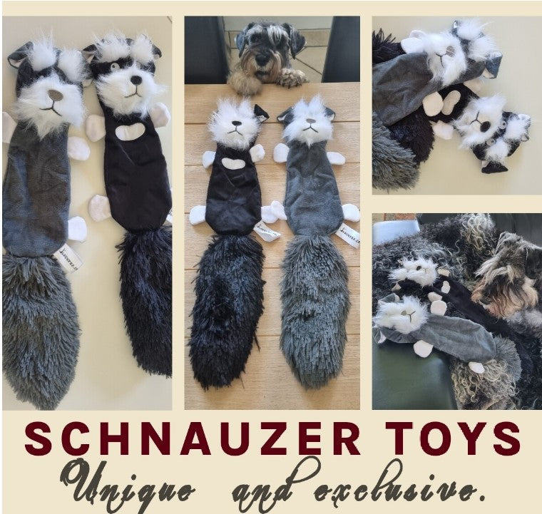 Dog Toy with Squeakers - Schnauzer - Professional Dog Grooming Tool