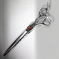 Groomer.dk Silver Shark Straight Scissor - 8 Inch - Professional Dog Grooming Scissor