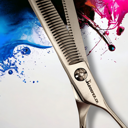 Groomer.dk Simply Silver Double Thinner - 7 Inch - Professional Dog Grooming Tool