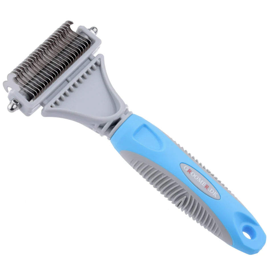 Groomer.dk TWIN KING 2in1 Undercoat Rake - Professional Undercoat Rake