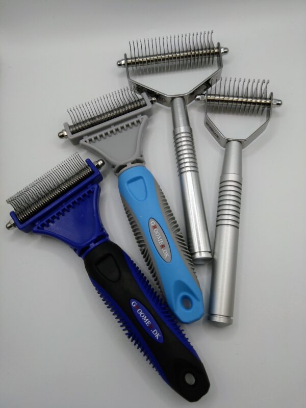 Groomer.dk Professional Twin King 2in1 - SMALL Undercoat Rake - Professional Undercoat Rake