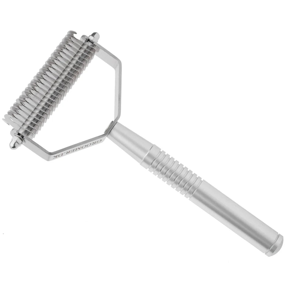 Groomer.dk Professional TWIN KING 2in1 - LARGE Undercoat Rake - Professional Undercoat Rake