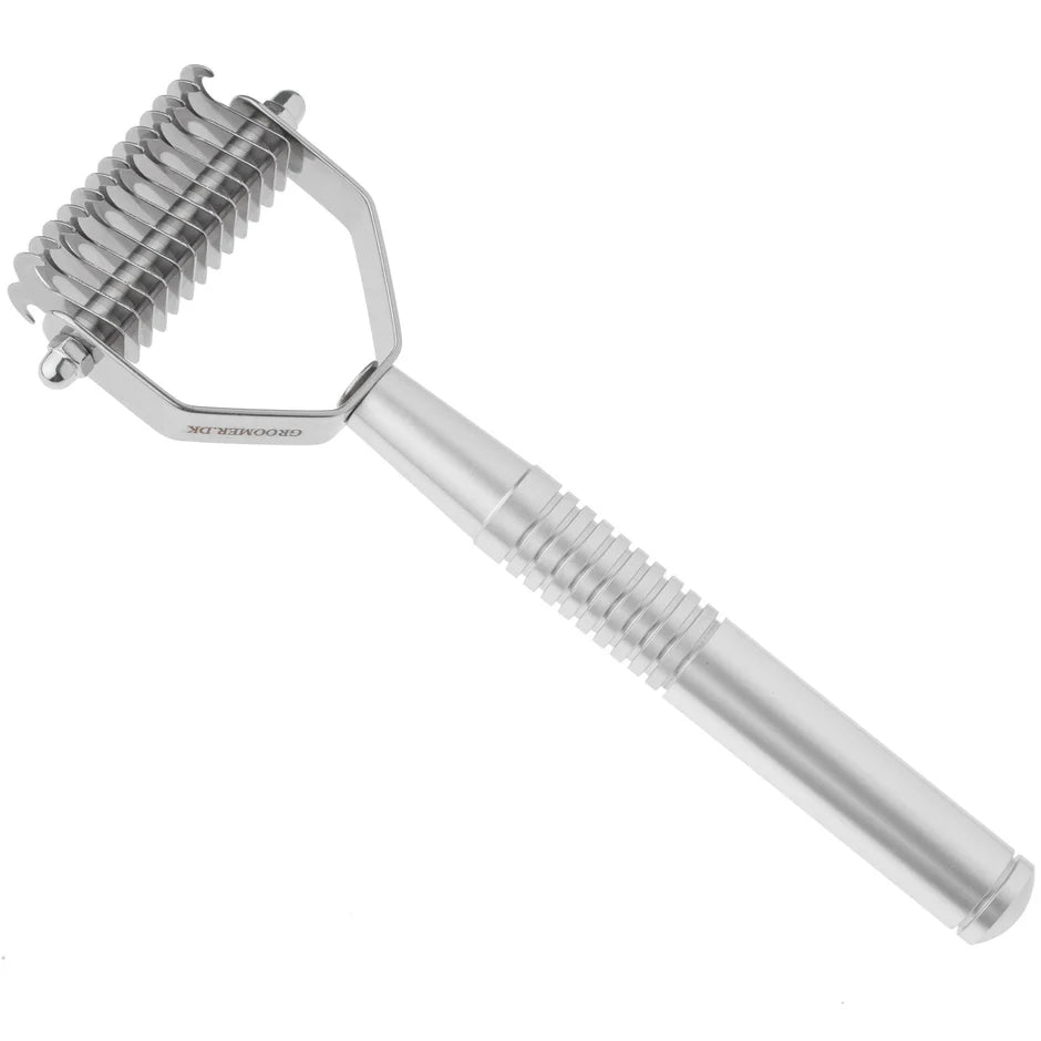 Groomer.dk Professional Twin King 2in1 - SMALL Undercoat Rake - Professional Undercoat Rake