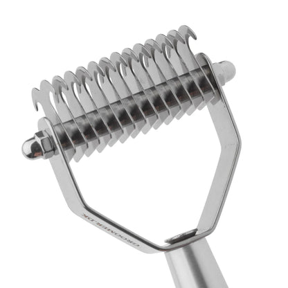 Groomer.dk Professional Twin King 2in1 - SMALL Undercoat Rake - Professional Undercoat Rake