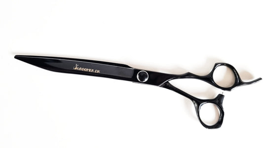 Groomer.dk Raven Long Straight Scissor - 8.5 Inch - Professional Dog Grooming Scissor